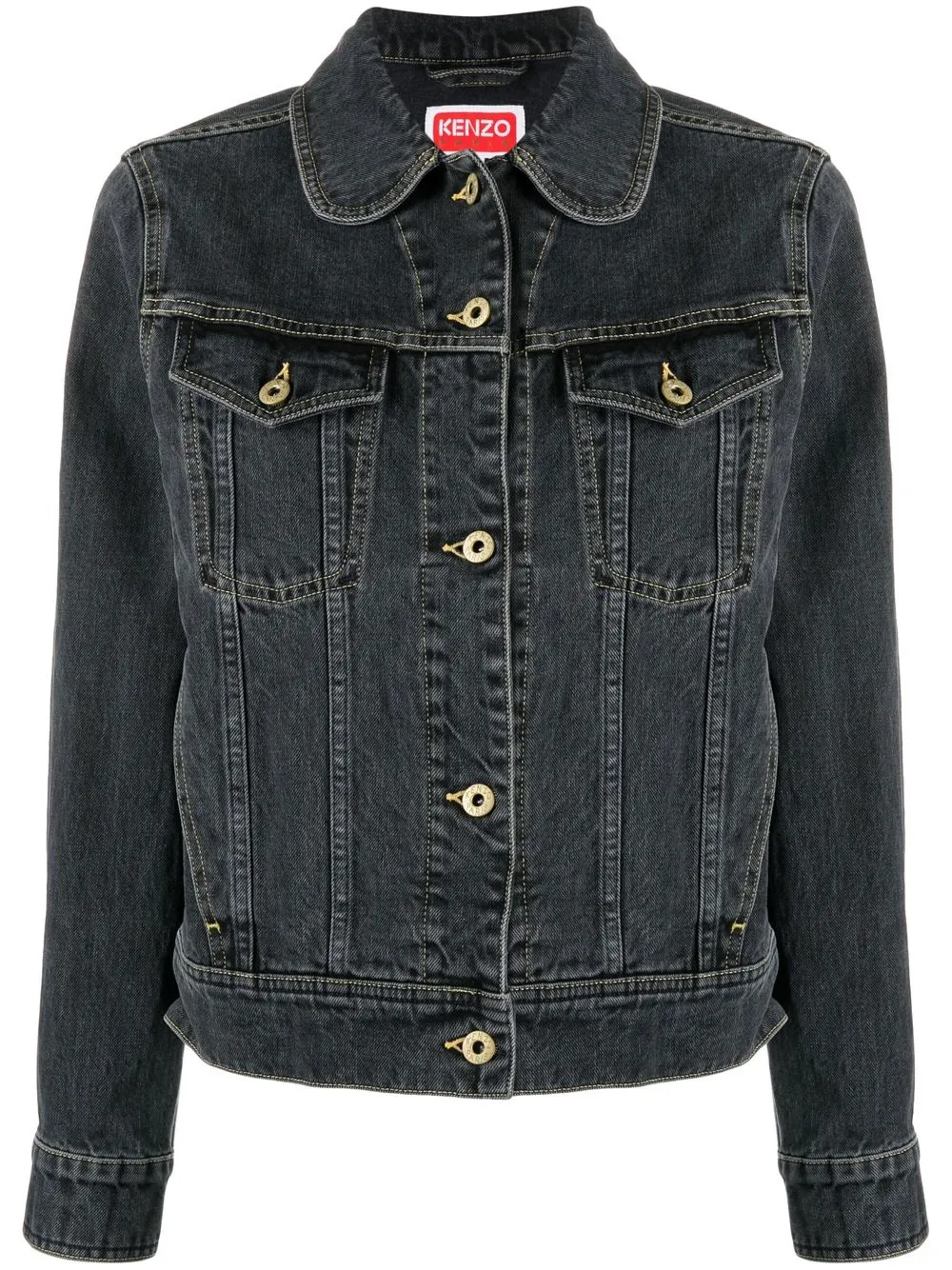 

Kenzo button-fastening denim jacket - Grey