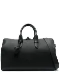 Brioni grained-texture leather travel bag - Black
