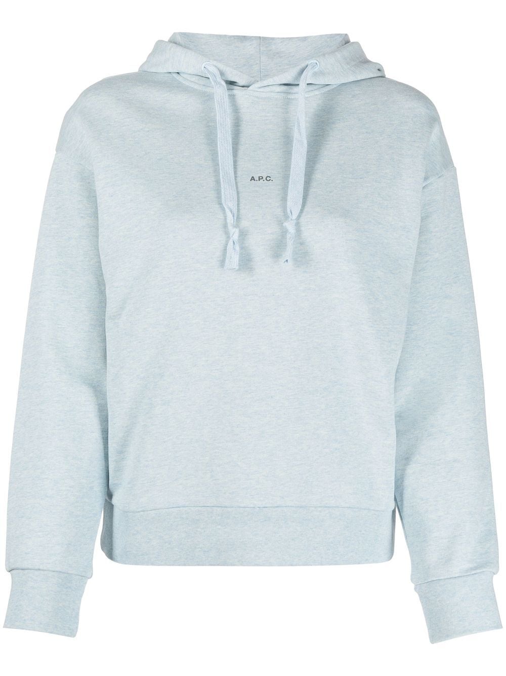 

A.P.C. Larry logo-print hoodie - Blue