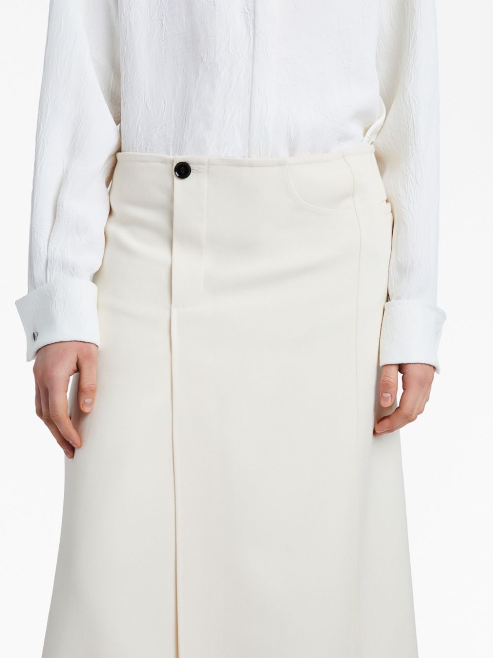 Proenza Schouler Twill Suiting wool wrap skirt Women