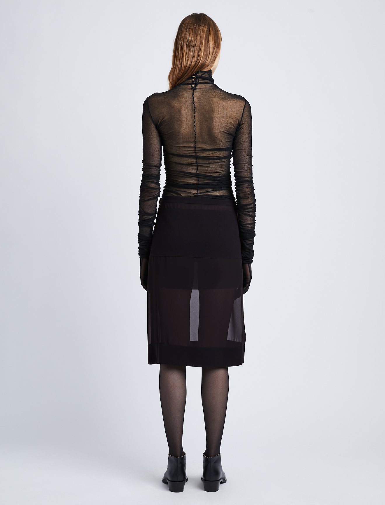 Lightweight Chiffon Panel Skirt #3