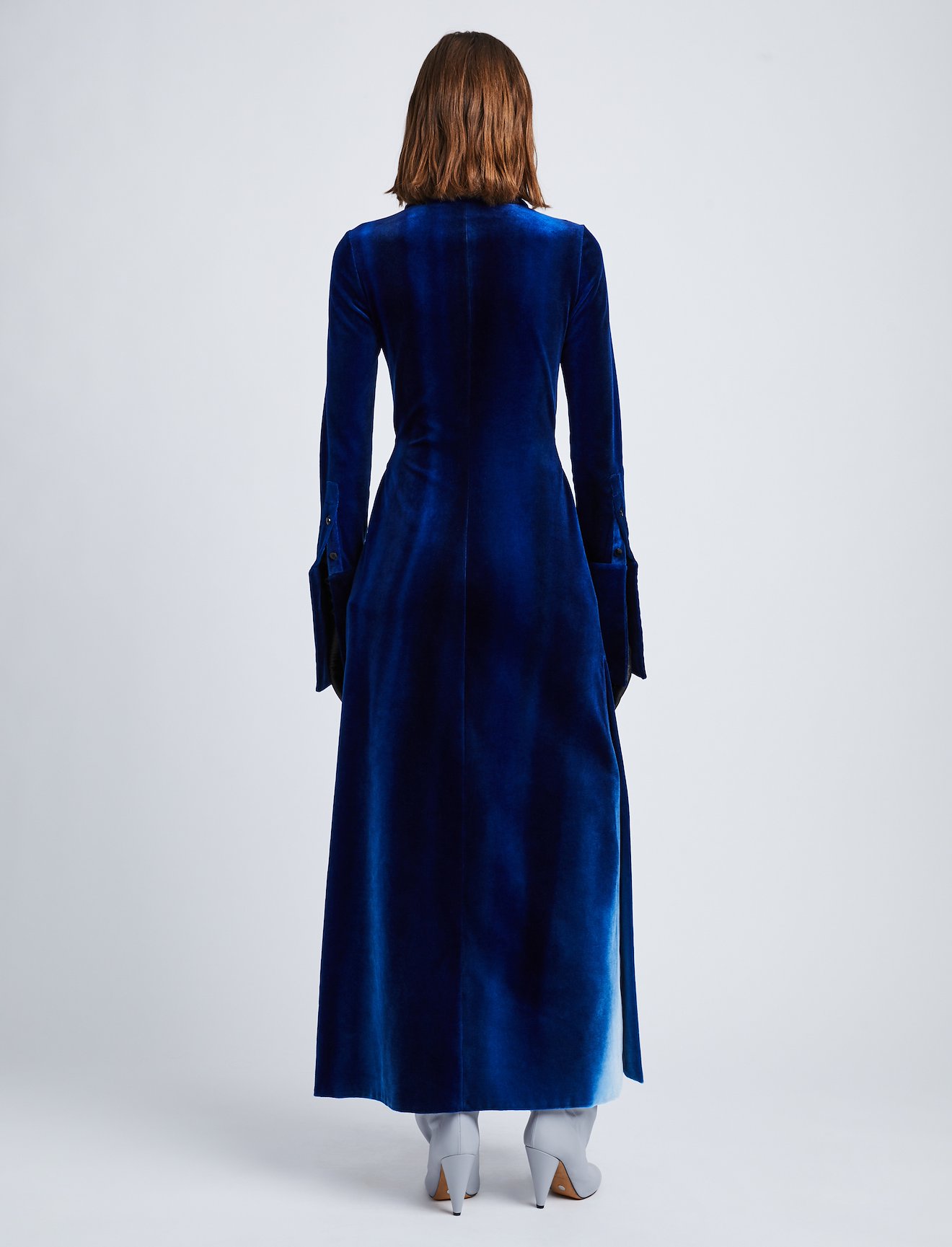 Ice Dyed Velvet Shirt Dress #2