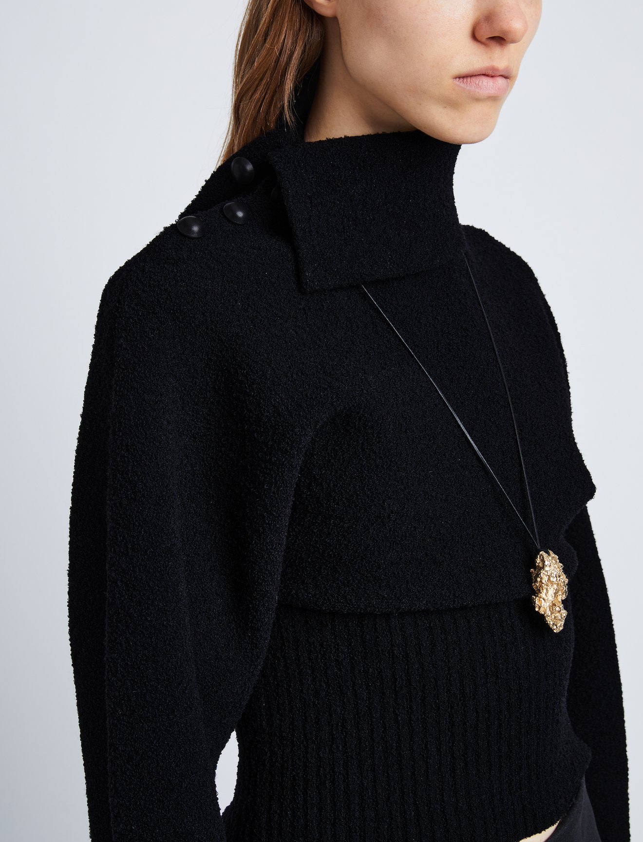 Wool Viscose Boucle Top #4