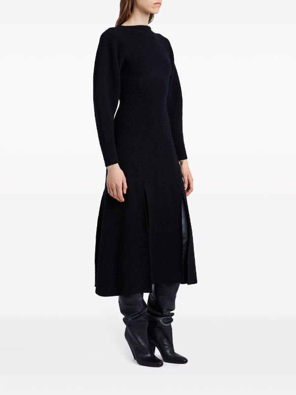 Proenza Schouler long sleeved Knitted Midi Dress Farfetch