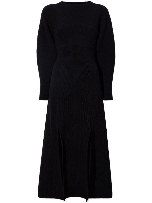 Proenza Schouler long sleeved Knitted Midi Dress Farfetch