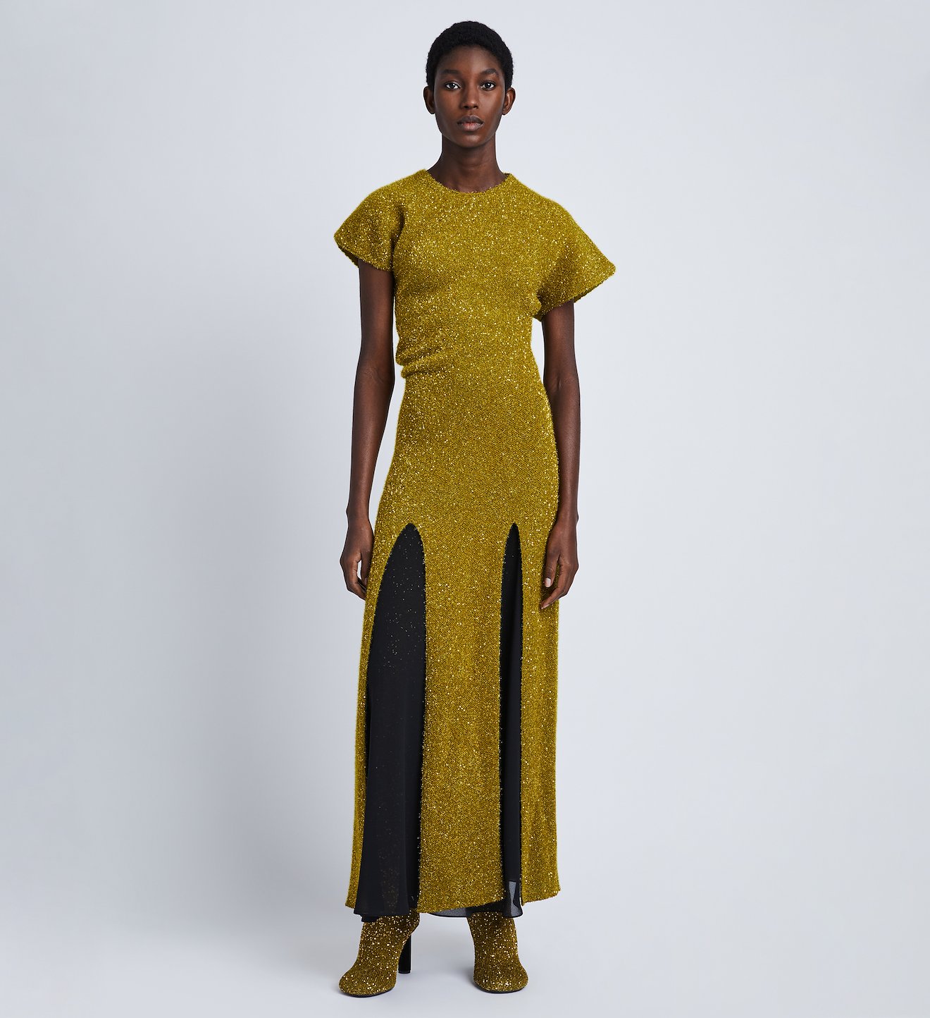 Technical Sequin Knit Dress