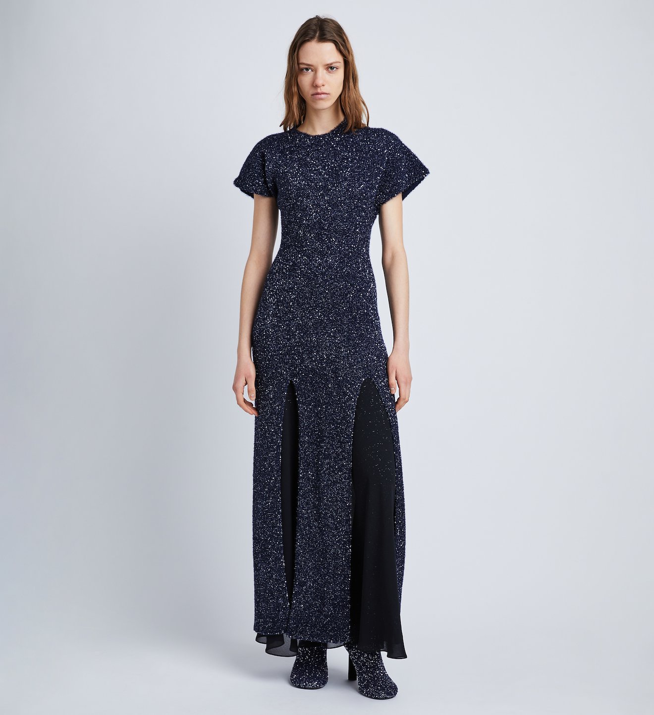 Technical Sequin Knit Dress