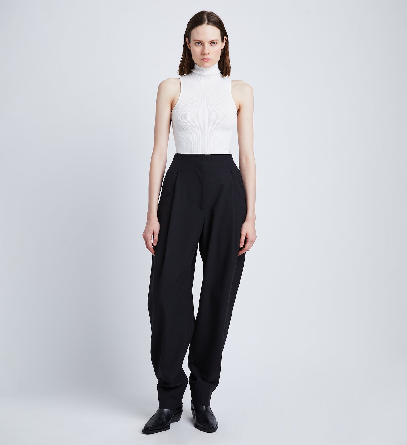 Wool Stretch Suiting Trousers