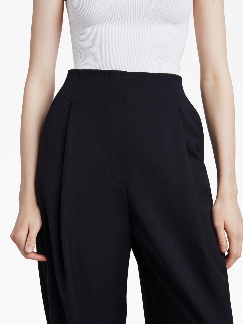 Proenza Schouler Broek van wolmix Zwart