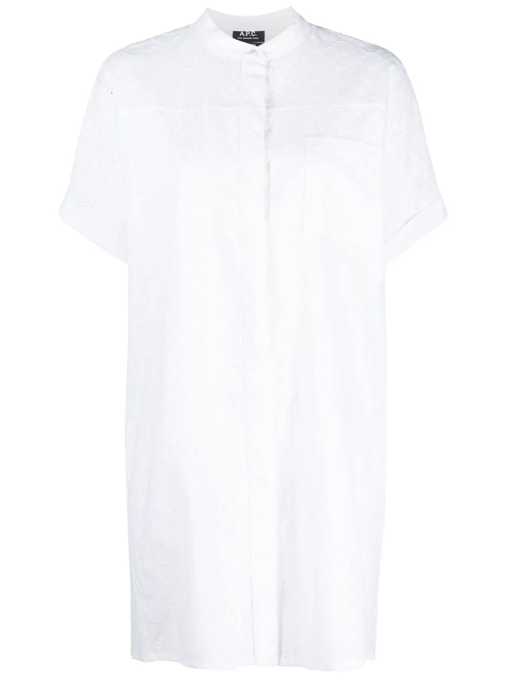 

A.P.C. short-sleeve minidress - White