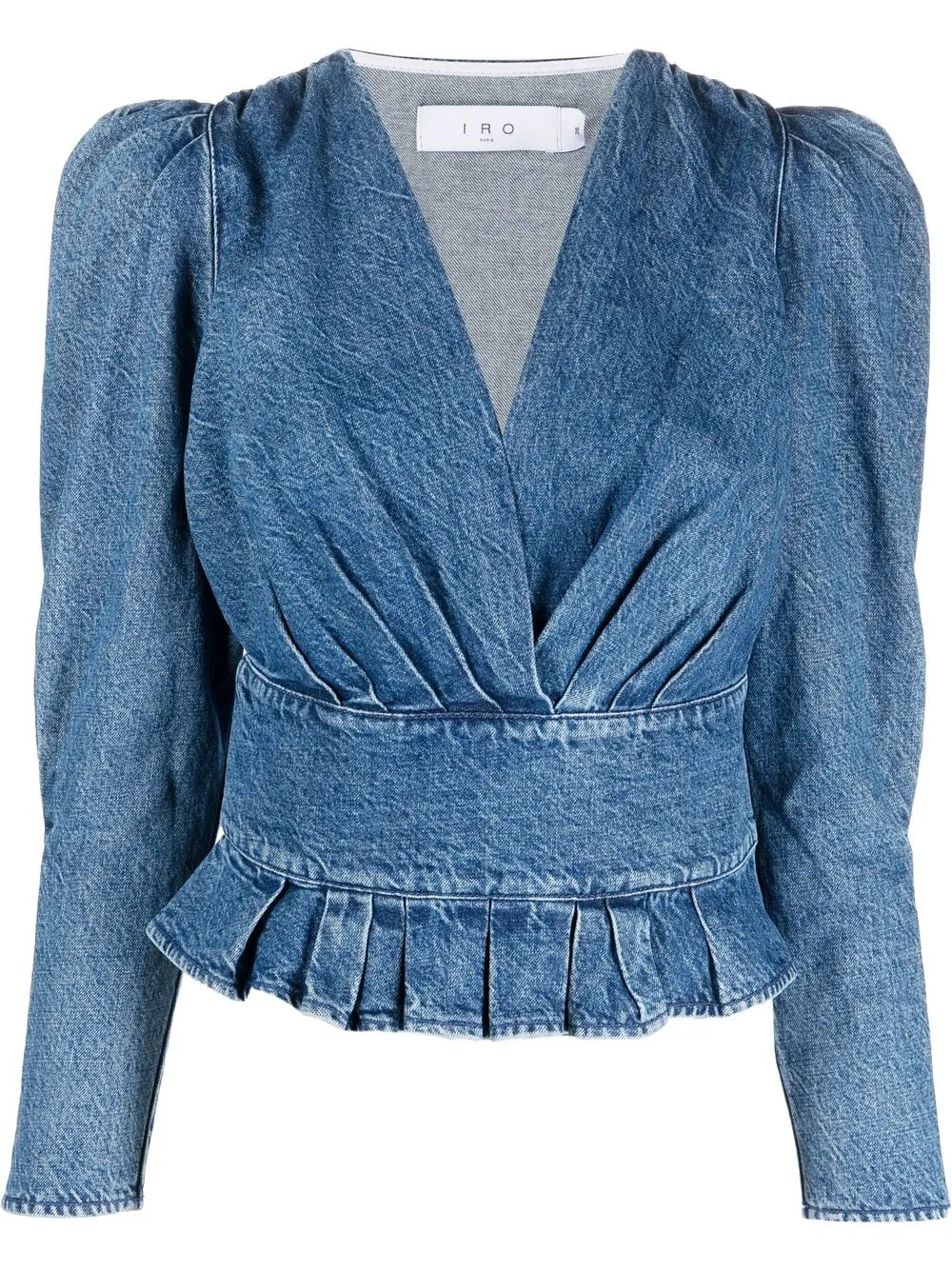 

IRO Silja v-neck denim blouse - Blue
