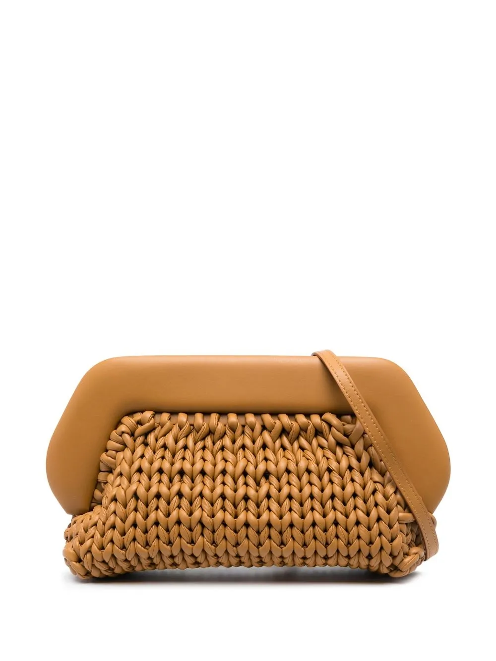 

Themoirè chunky cable knit cross body bag - Brown