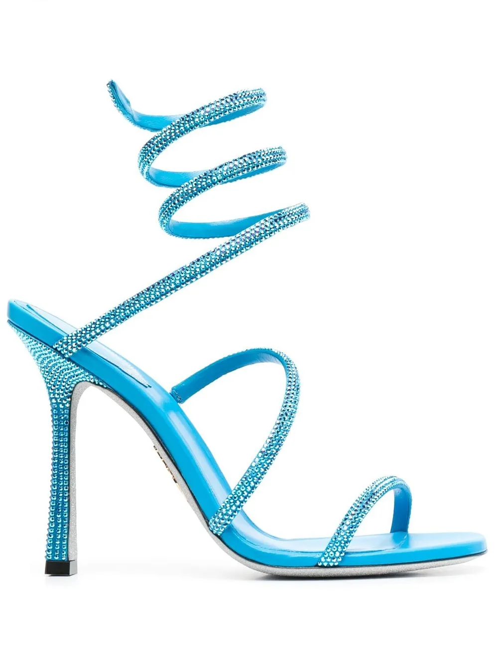 

René Caovilla Cleo crystal-embellished sandals - Blue