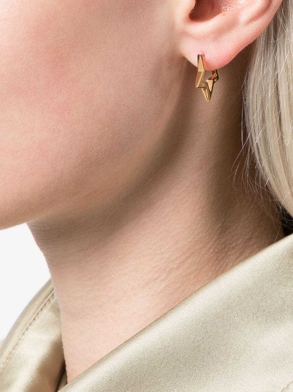 Shop Dinny Hall Stargazer Click Hoops Earrings In Gold