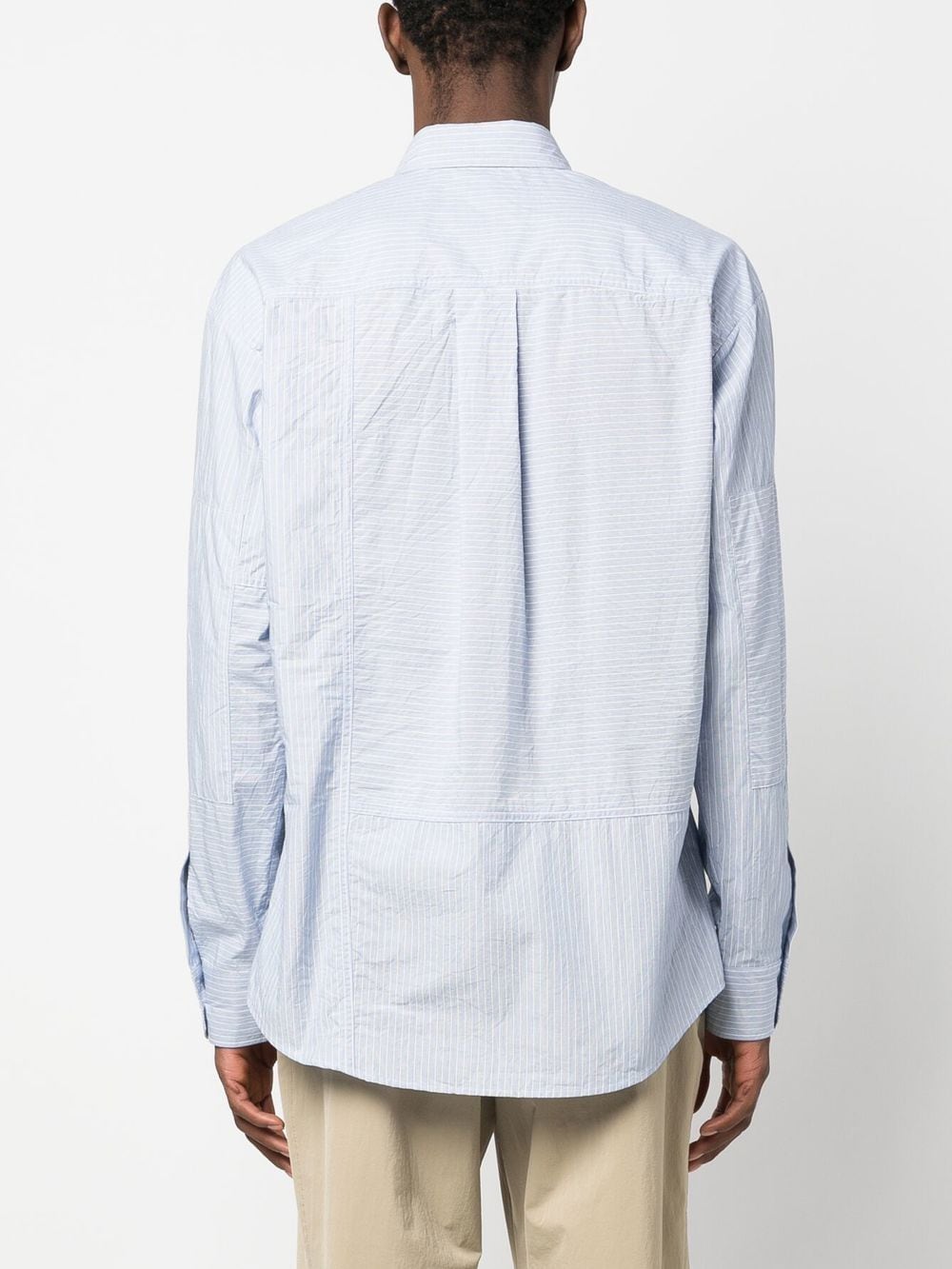 Shop Dsquared2 Stripe-pattern Cotton Shirt In Blau