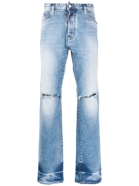 DSQUARED2 straight-leg ripped jeans