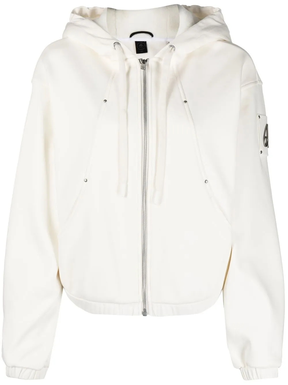 

Moose Knuckles Broadview Bunny zip-up hoodie - Neutrals