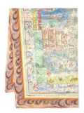 Faliero Sarti art-print scarf - Yellow