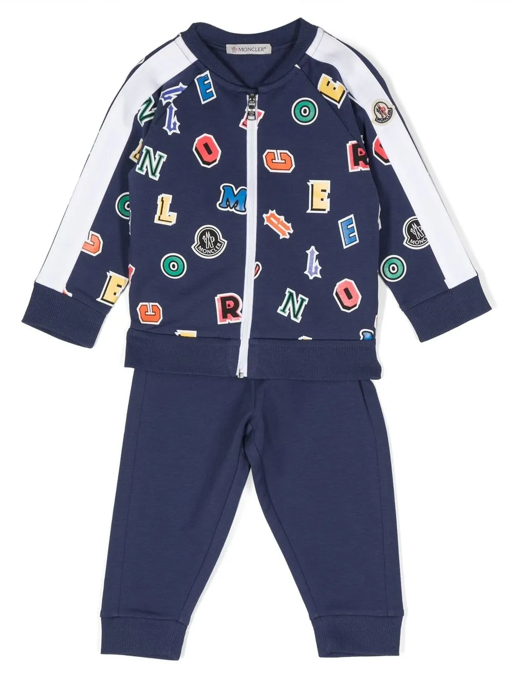 

Moncler Enfant letter-print tracksuit set - Blue