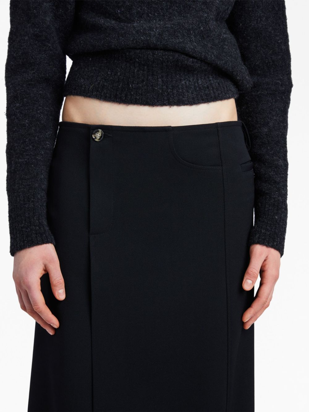 Proenza Schouler asymmetric twill wrap skirt Women