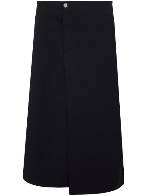 Proenza Schouler asymmetric twill wrap skirt Women