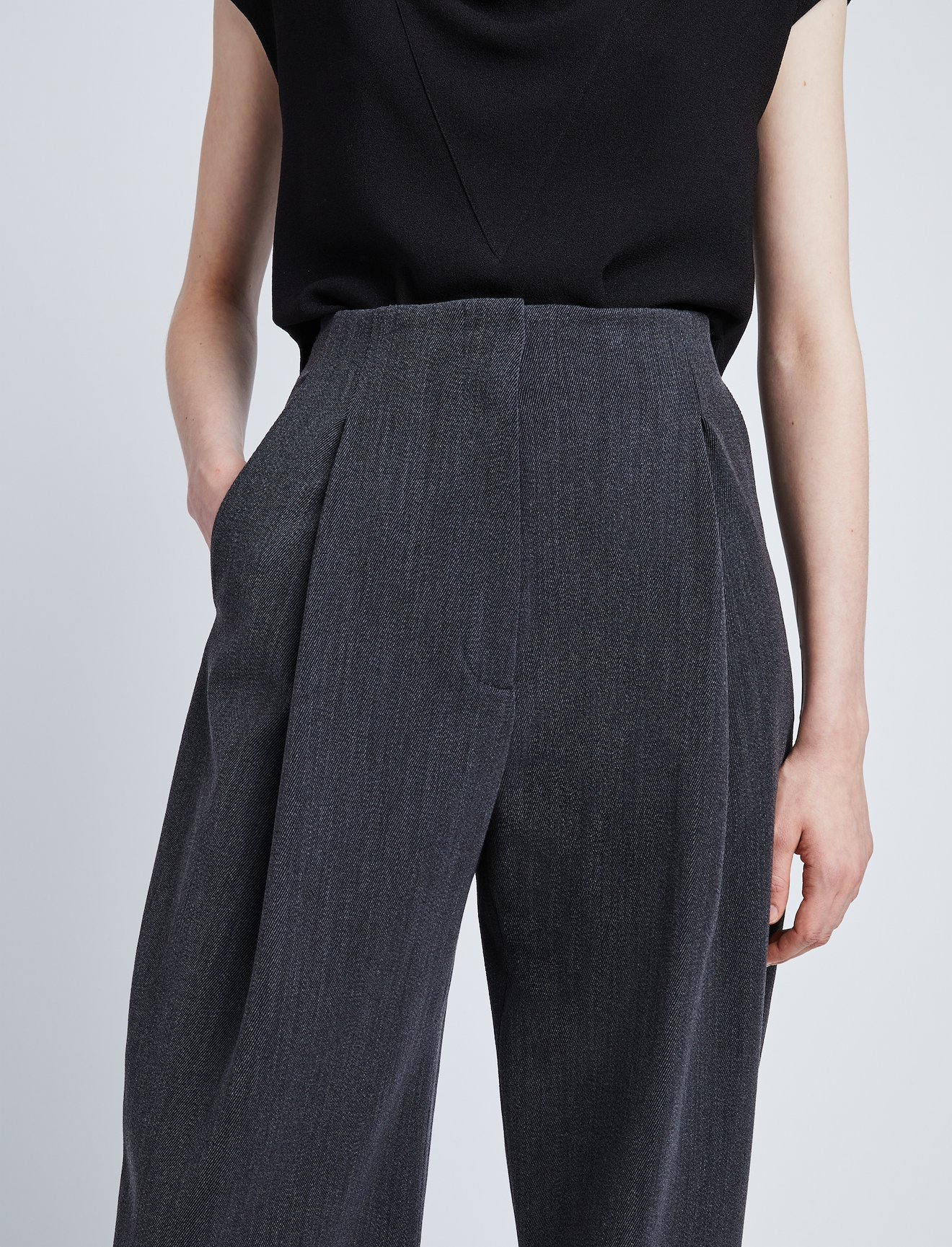 Melange Wool Trousers #3