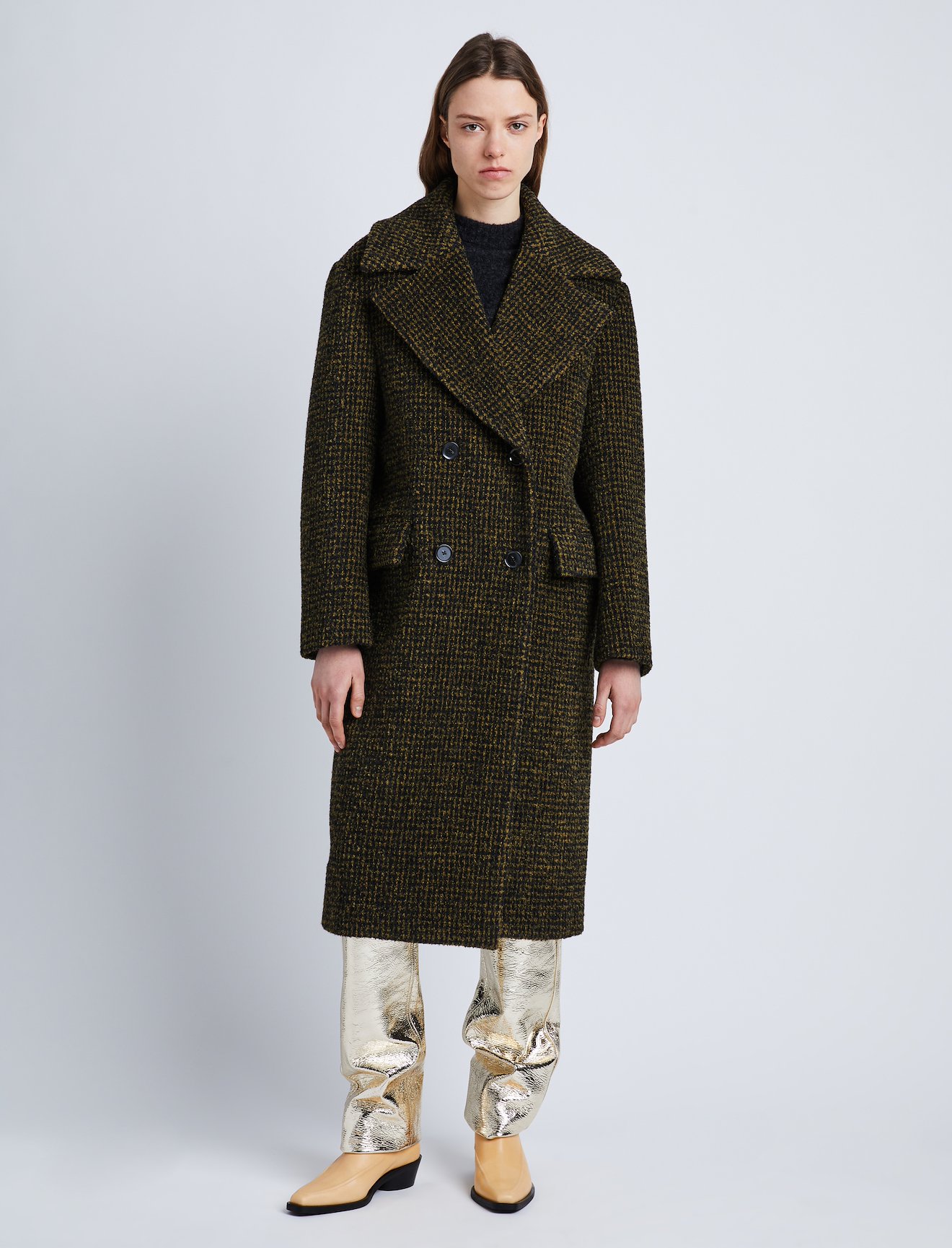 Melange Wool Boucle Coat #5