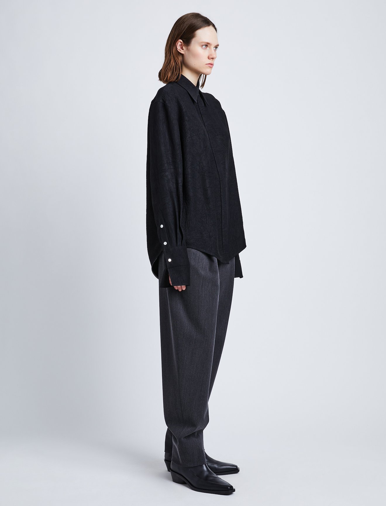 Crushed Matte Satin Shirt #6