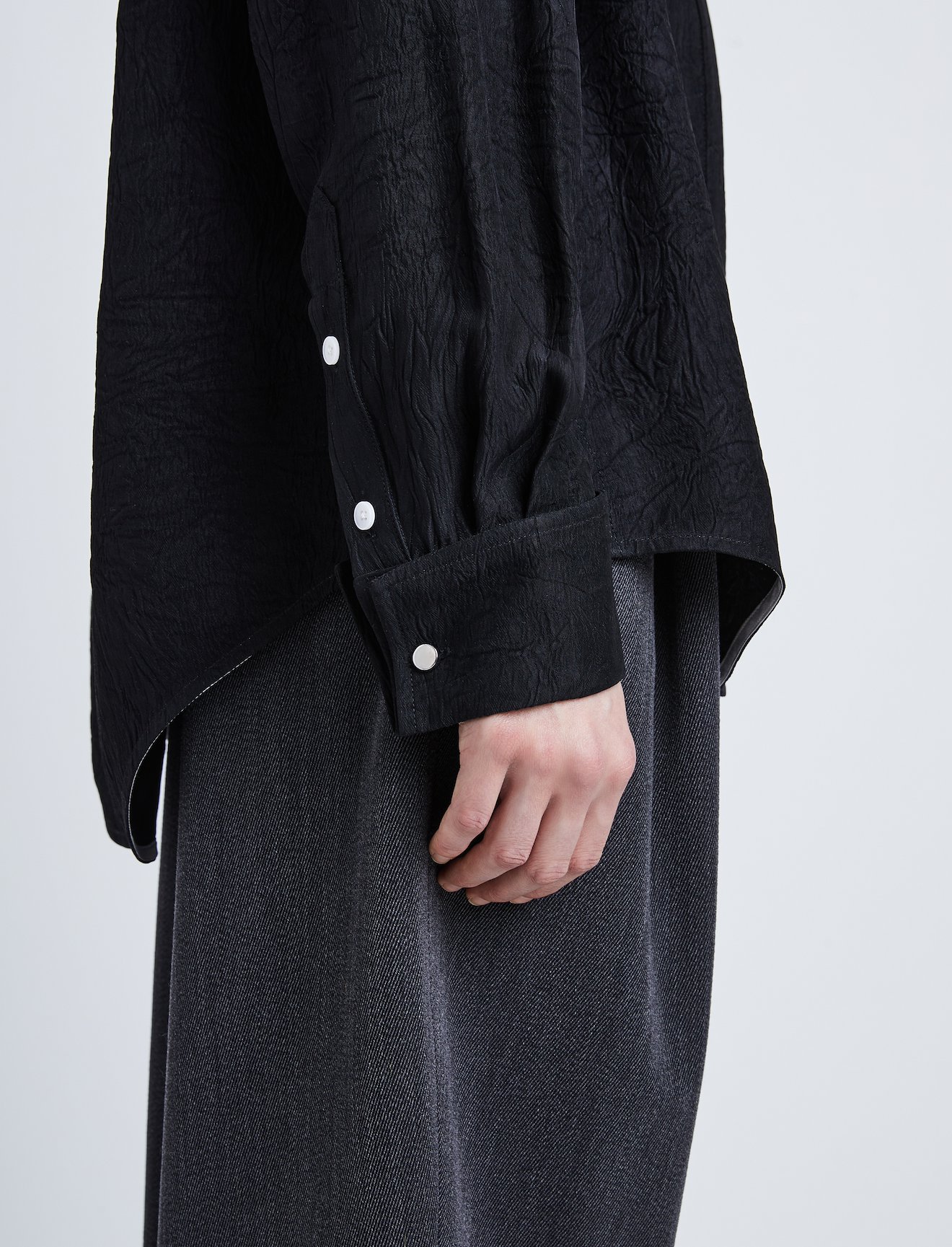 Crushed Matte Satin Shirt #9