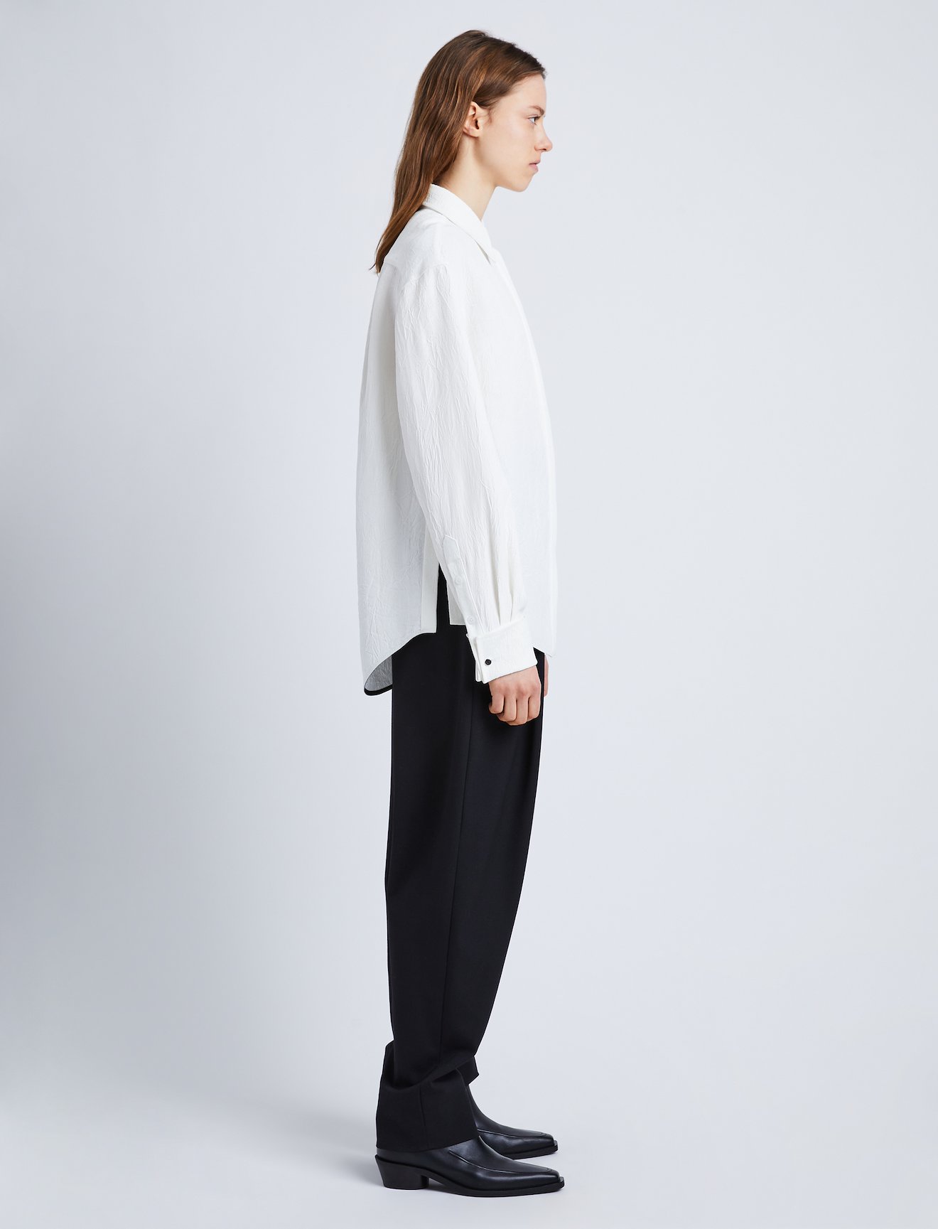Crushed Matte Satin Shirt #2