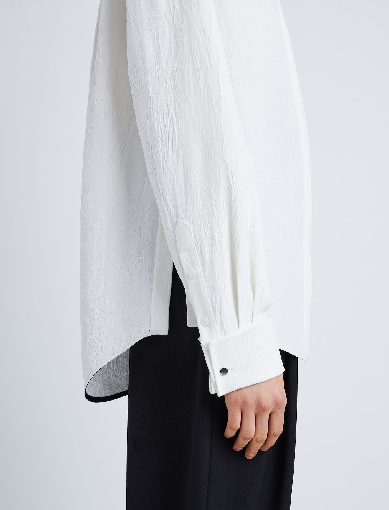 Crushed Matte Satin Shirt #4
