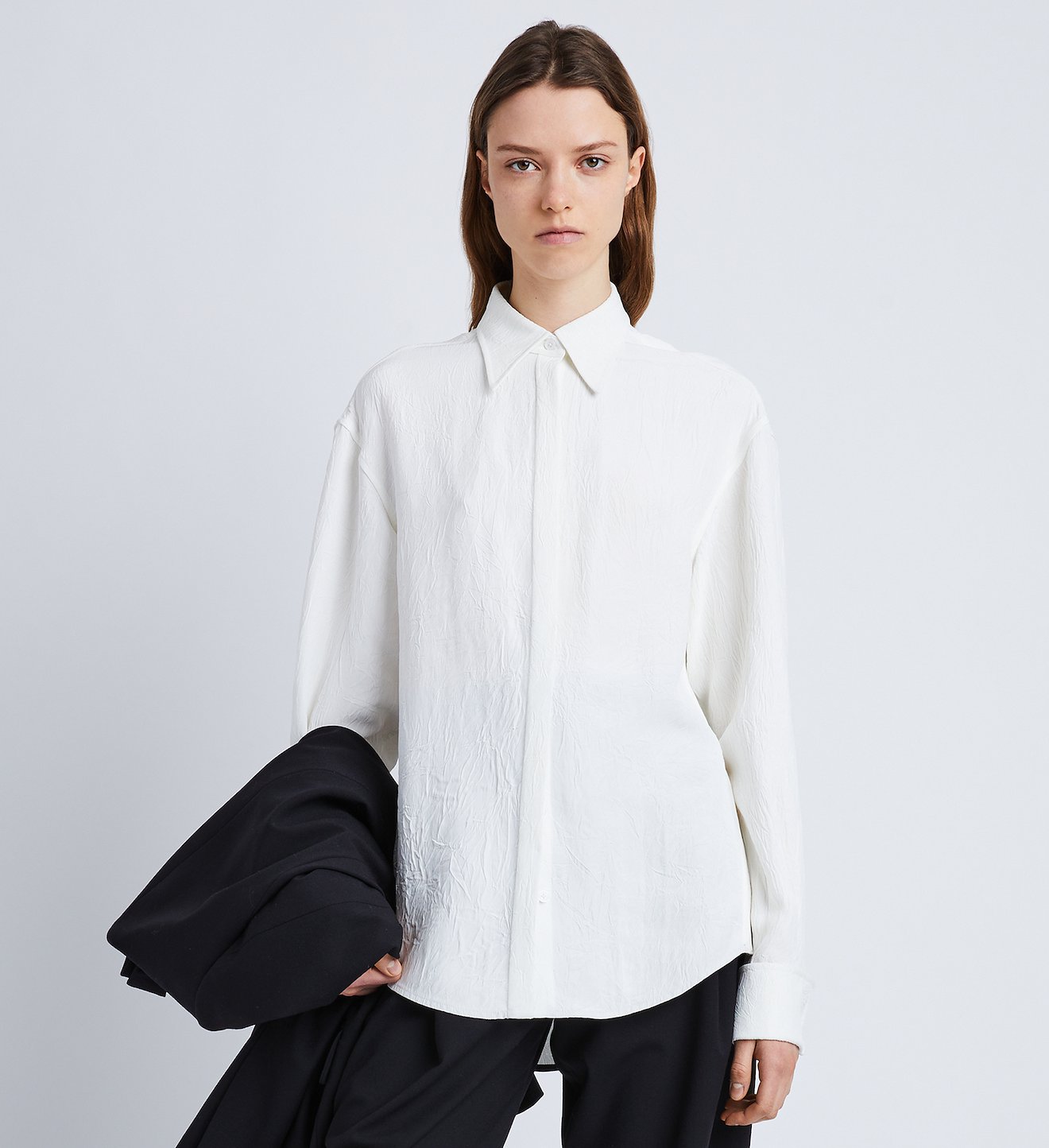 Crushed Matte Satin Shirt