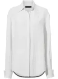 Proenza Schouler crinkled satin-finish shirt - White