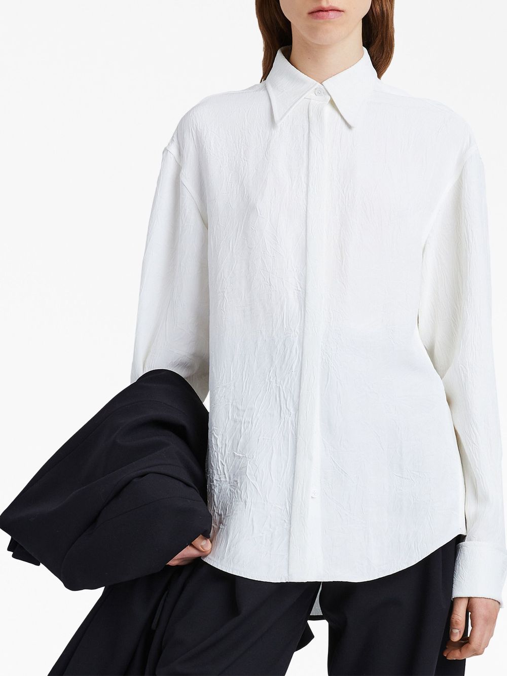 Proenza Schouler crinkled satin-finish shirt Women