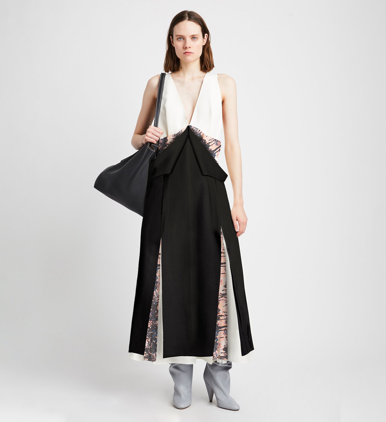 Printed Viscose Crepe Dress