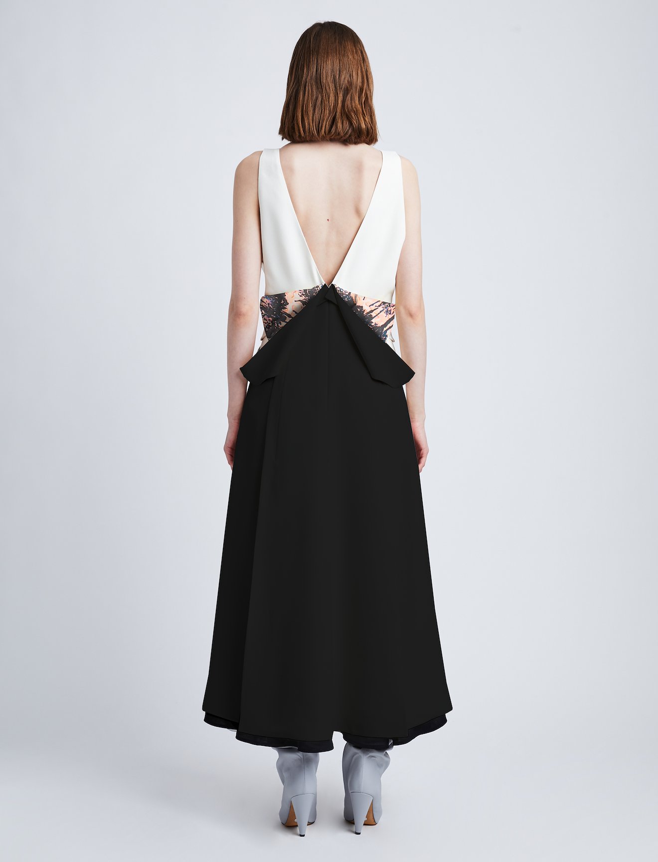 Printed Viscose Crepe Dress #1