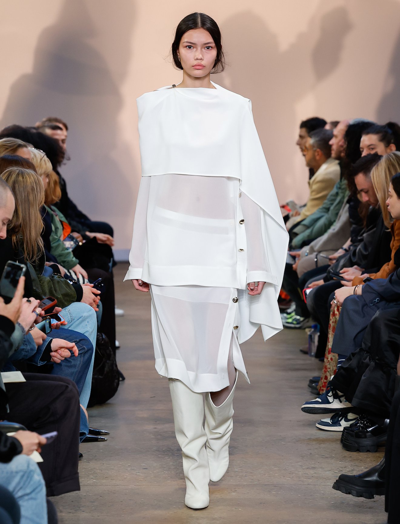 Lightweight Chiffon Panel Skirt #5
