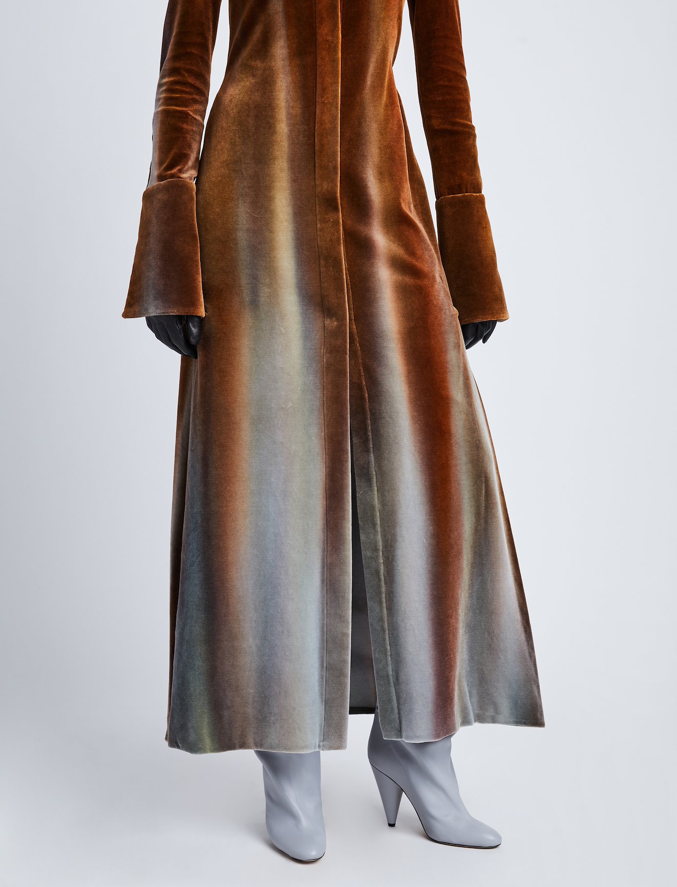 Ice Dyed Velvet Shirt Dress #3