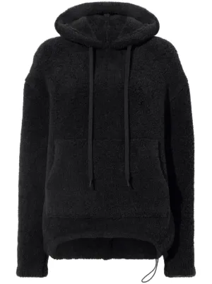 Half zip hot sale fluffy hoodie