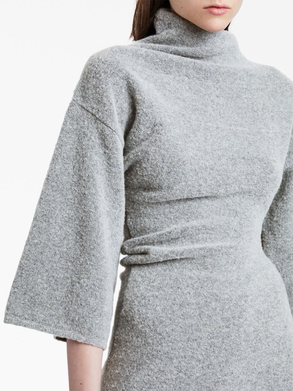 Proenza Schouler asymmetric wool-blend dress Grijs