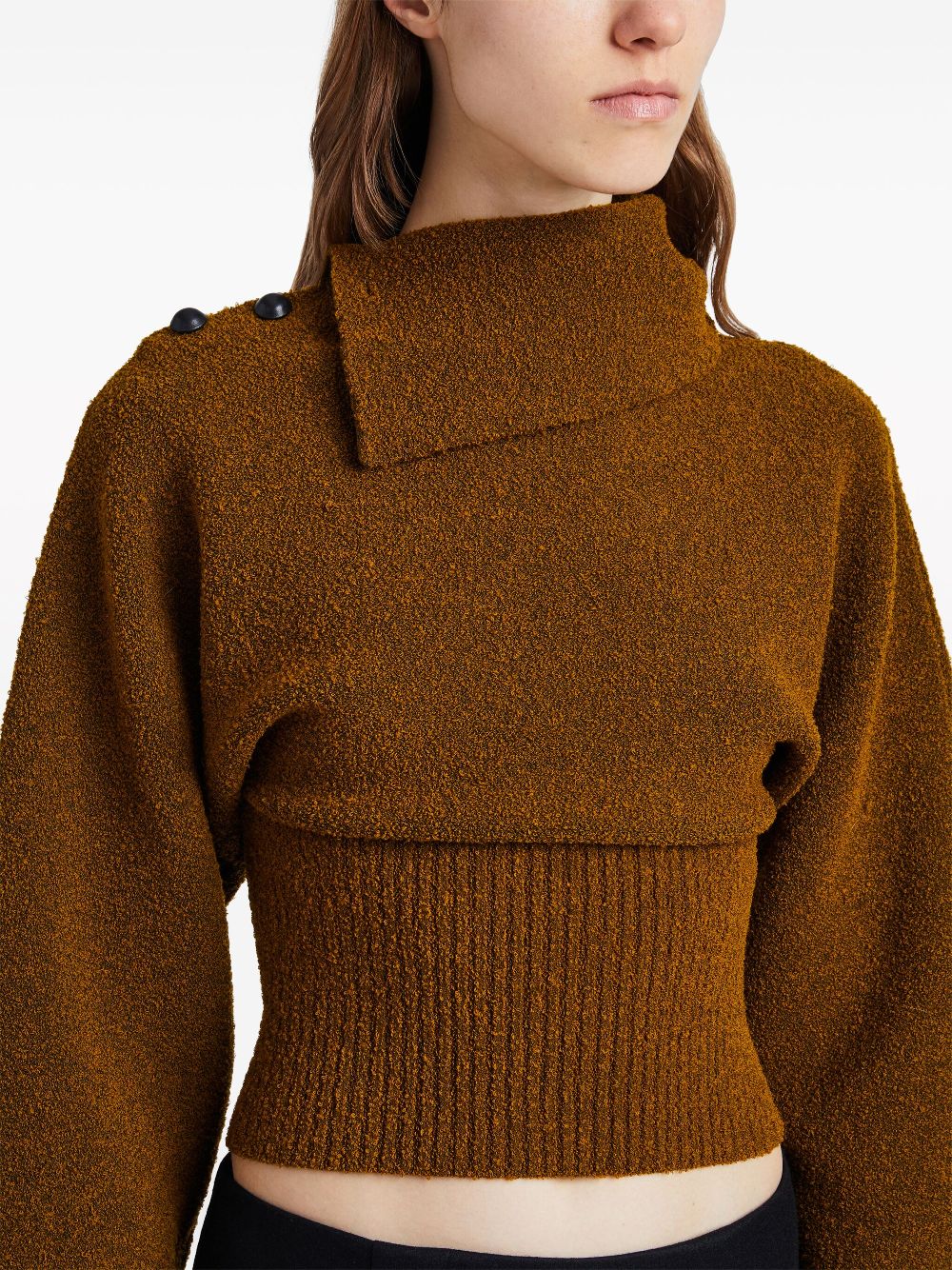 Proenza Schouler asymmetric-neck boucle jumper Women