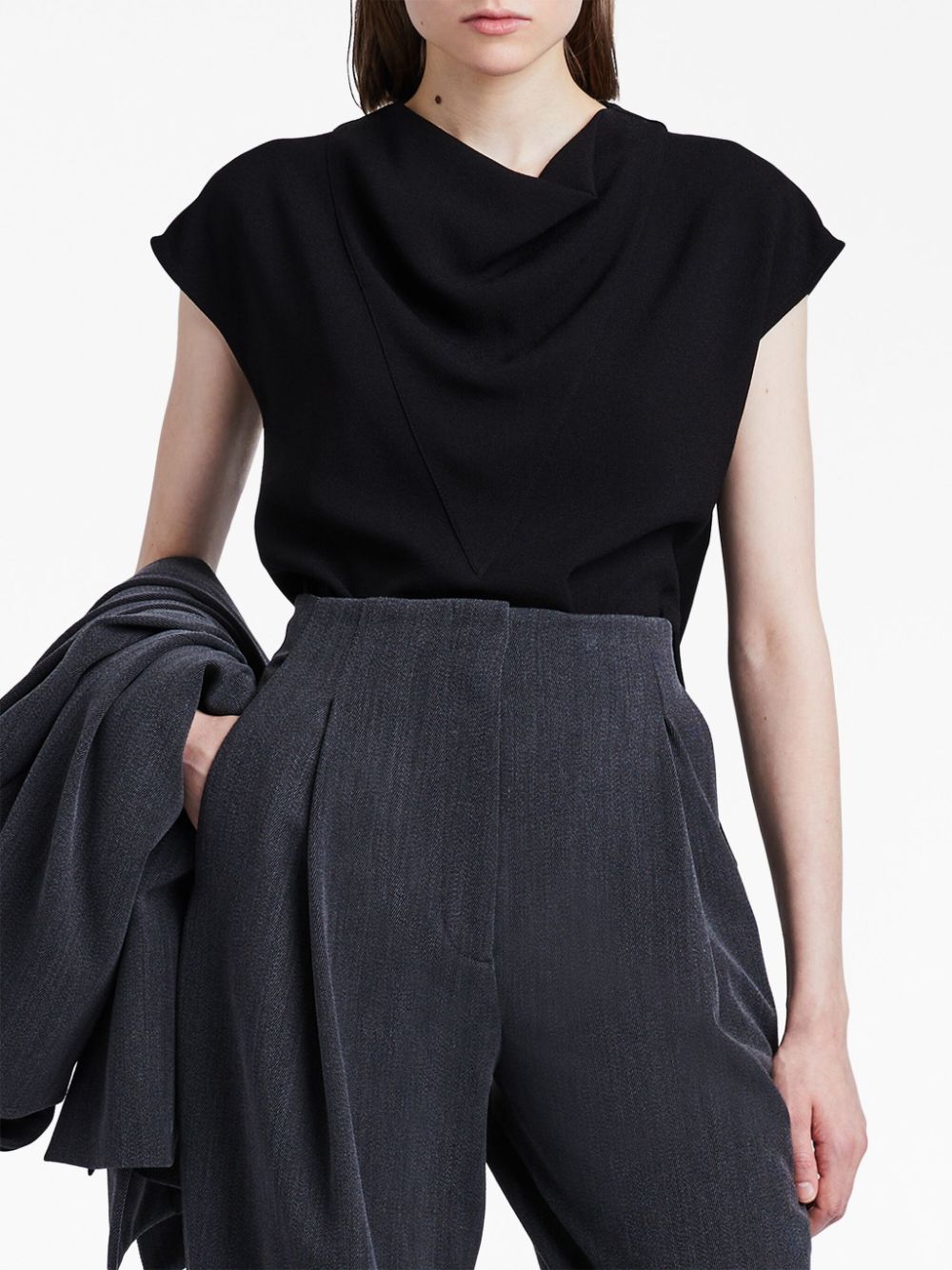 Proenza Schouler cowl-neck crepe top Women