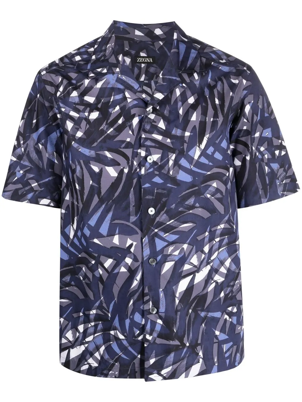 

Zegna short-sleeve cotton shirt - Blue