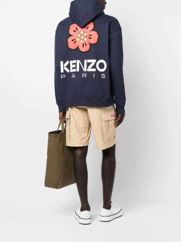 パーカー・フーディ Kenzo Relaxed Fit Floral Graphic Sweatshirt Kenzo Bake Flower-print Hoodie | Blue | FARFETCH