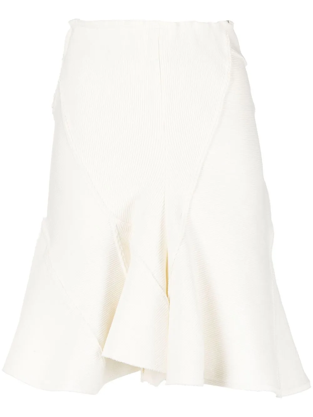 

Talia Byre asymmetric cotton skirt - White