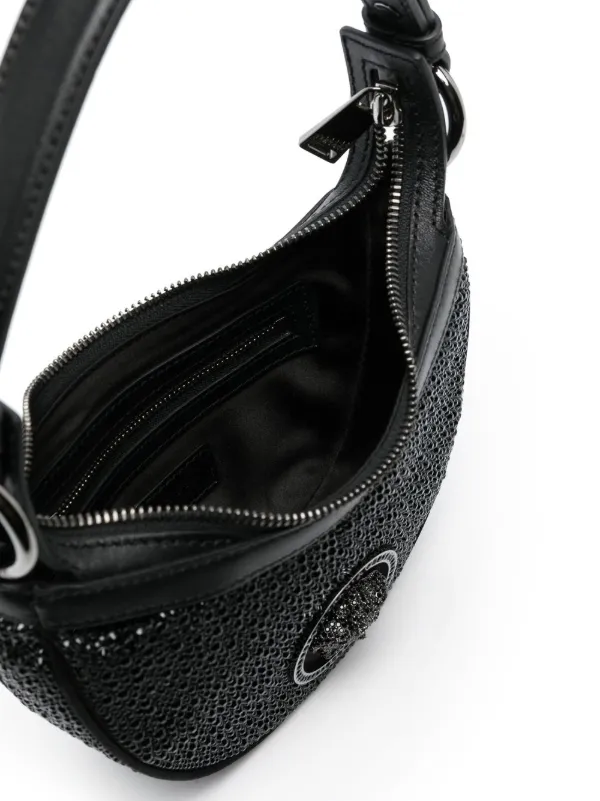 Versace x Dua Lipa Repeat Mini Shoulder Bag | Black | FARFETCH