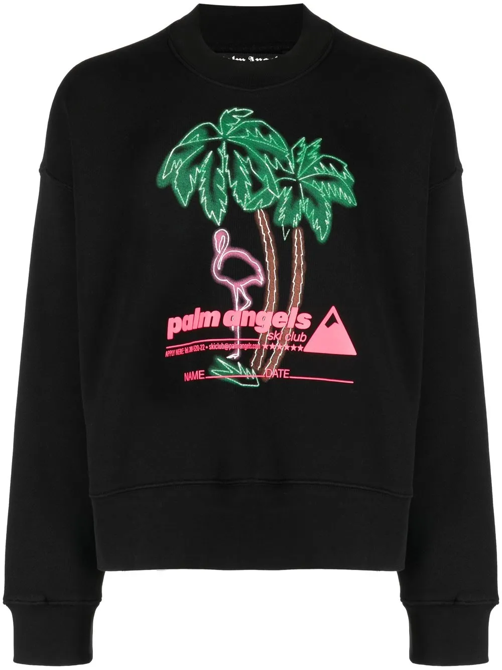 

Palm Angels graphic-print cotton sweatshirt - Black