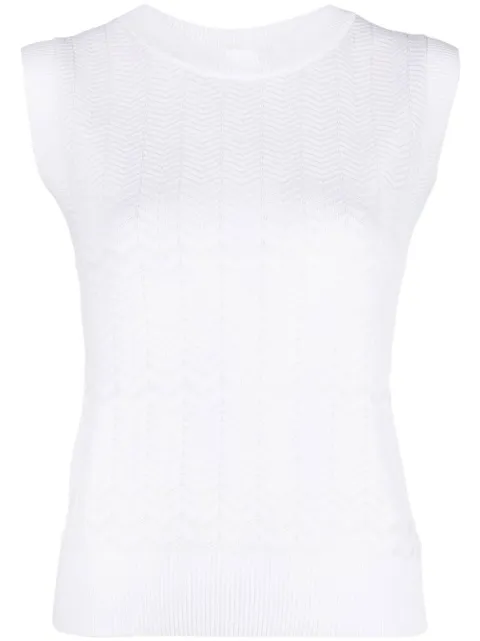 Missoni zig-zag pattern sleeveless top