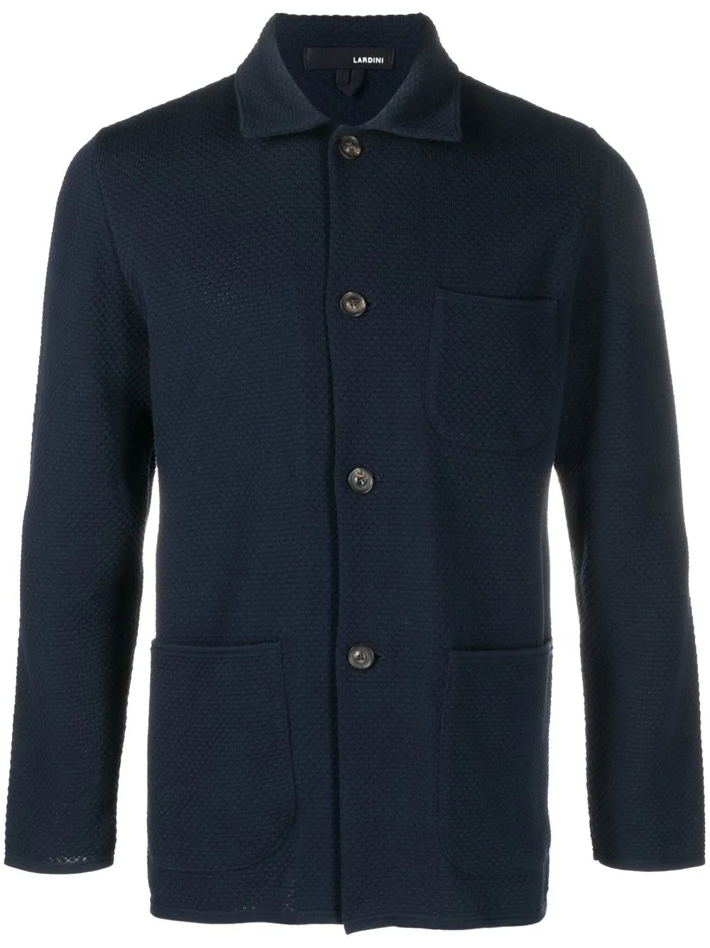 

Lardini button front cotton cardigan - Blue