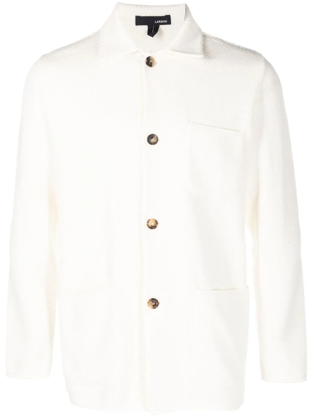 

Lardini button front cotton cardigan - White